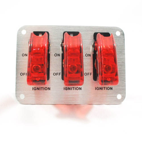 Flip-up Start Ignition Switch Panel and Accessories for Racing Sport (DC 12V) 
