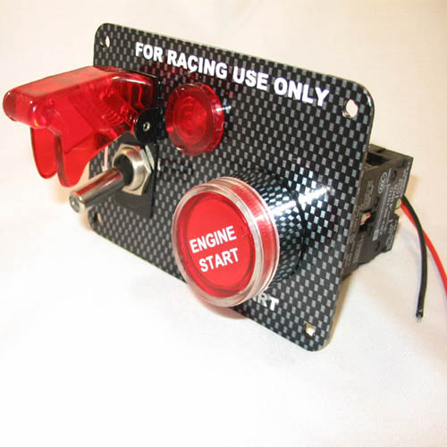 Flip-up Start Ignition Switch Panel and Accessories for Racing Sport 
