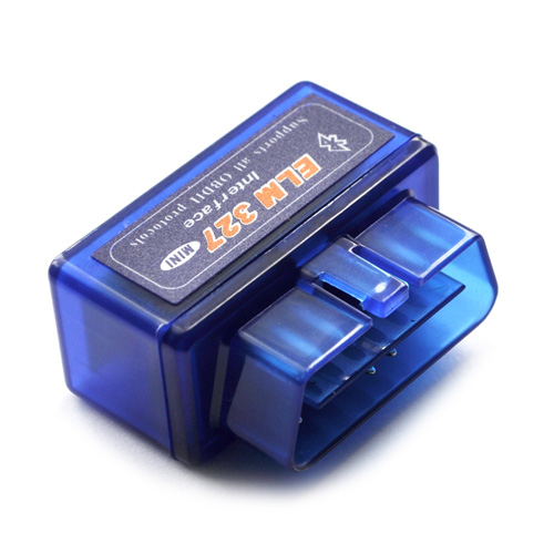 Super Mini ELM327 Bluetooth OBD2 V1.5 Car Diagnostic Interface Tool - Blue